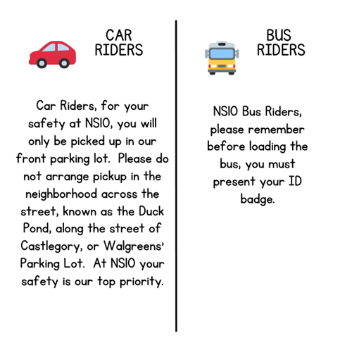 Dismissal Safety Reminder